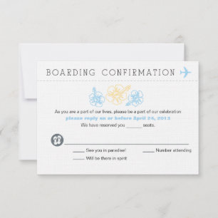 RSVP Hibiscus Flower Boarding Pass