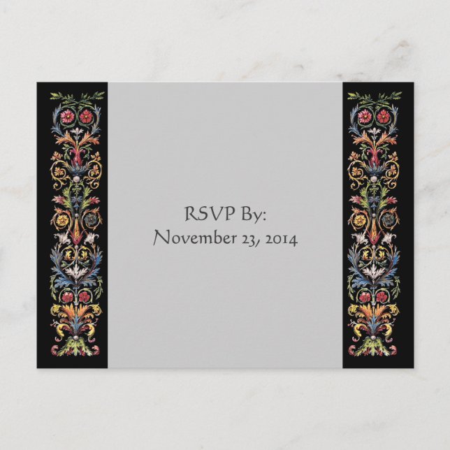 RSVP Illuminated Art Grey Custom Postcards (Front)