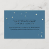 RSVP Information Card Whimsy Fireflies
