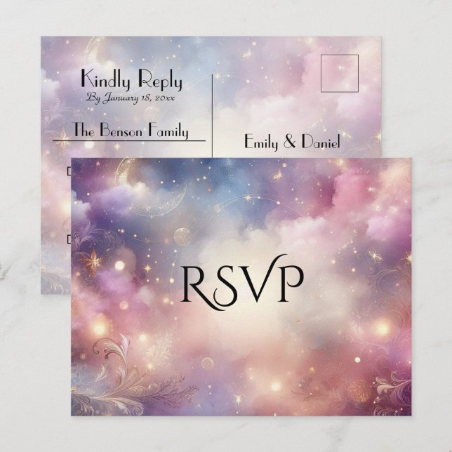 RSVP INVITATION POSTCARD (Front/Back)