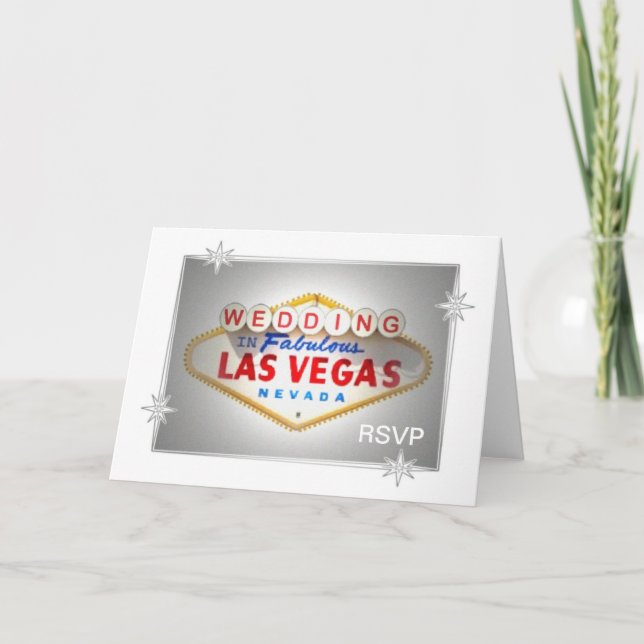 RSVP Las Vegas Wedding Card (Front)