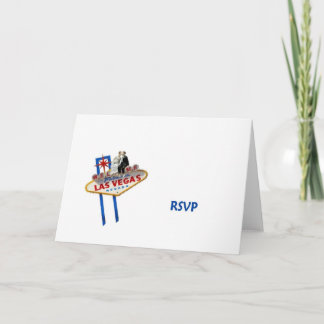 RSVP LAS VEGAS WEDDING CARD