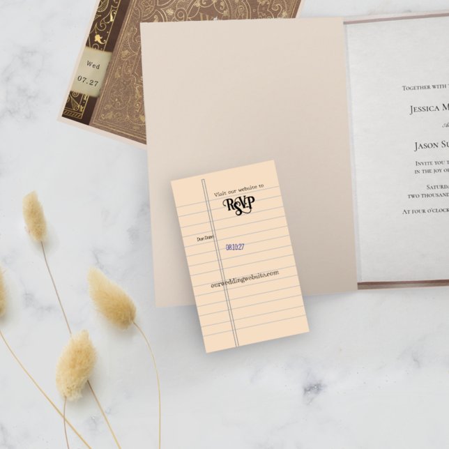RSVP Library Due Date Card (Creator Uploaded)