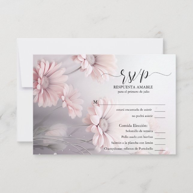 RSVP Margarita rosa elegante 2 (Front)
