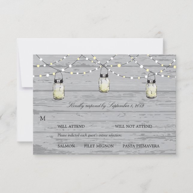 RSVP Mason Jar Wedding (Front)