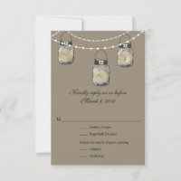 RSVP Mason Jar Wedding