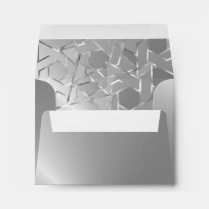 RSVP Metallic Look Star of David Silver Envelope