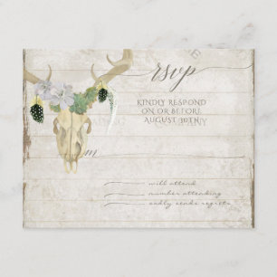 RSVP Minimalist Western Cactus Deer Skull Antlers
