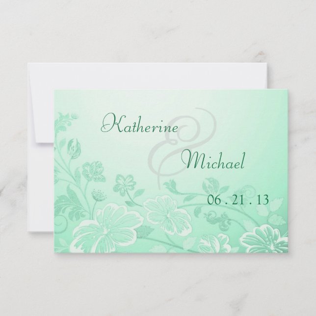 RSVP Mint Green Floral Posh (Front)