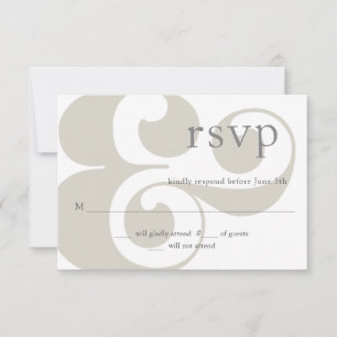 RSVP - modern ampersand design