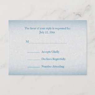 RSVP Modern Blue Watercolor Splash