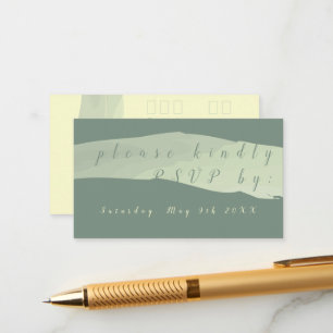 RSVP Modern Teal Enclosure Card
