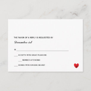 RSVP mr. mrs. Card