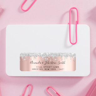 RSVP New Wedding Adress Silver Grey Drips Rose