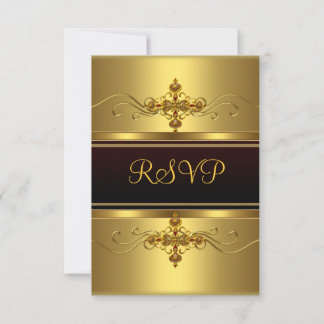 RSVP Party Black gold jewel Small