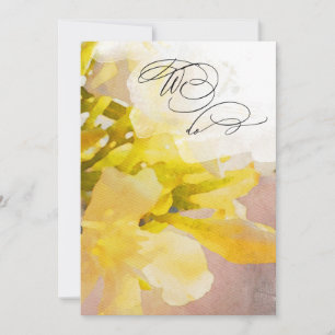 *~* RSVP Peach WE DO Floral AR15 QR WEDDING Invitation