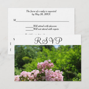 RSVP Pink Mountain Laurel Flowers Card
