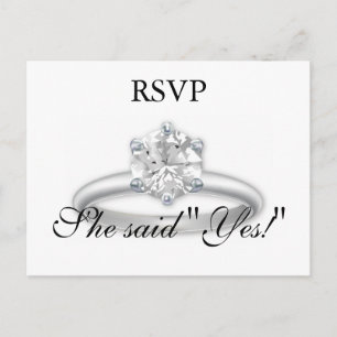 RSVP Platinum Diamond Ring Cards