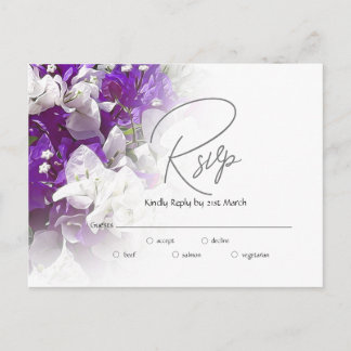 RSVP Postcard Response to Wedding Invite