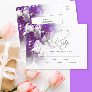 RSVP Postcard Response to Wedding Invite 