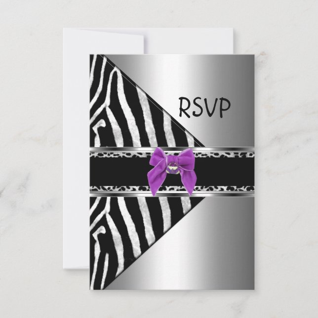 RSVP Purple Silver Black Zebra Leopard (Front)