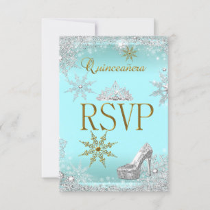 RSVP Quinceanera 15 Silver Teal Gold Elite