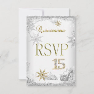 RSVP Quinceanera 15 Silver White Gold Elite