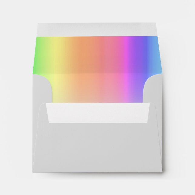 RSVP Rainbow Grey Envelopes (Back (Bottom))