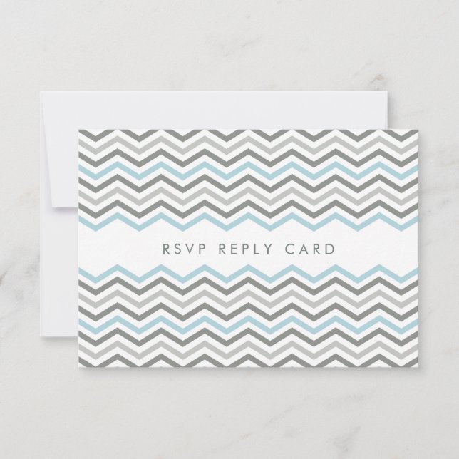 RSVP REPLY CARD :: chevron1 3 (Front)