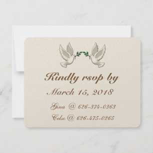 RSVP Response Cards for 50th Wedding Anniversary