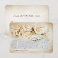 RSVP roses and rings Vow Renewal Ceremony