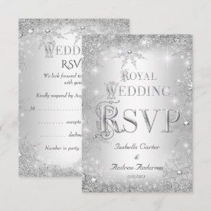 RSVP Royal Wedding Silver Winter Wonderland Crown