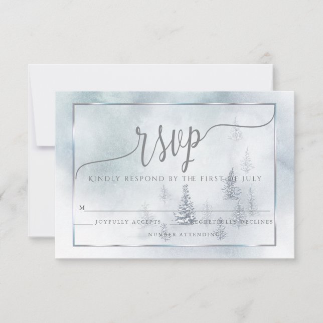 RSVP  |  Silver Blue Winter Wonderland (Front)