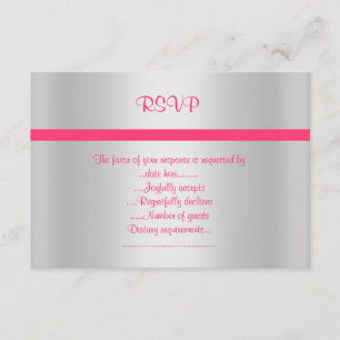 RSVP silver Card