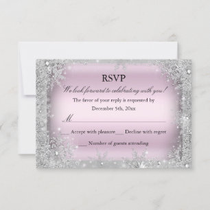 RSVP Silver Winter Wonderland Pink Sweet 16 2