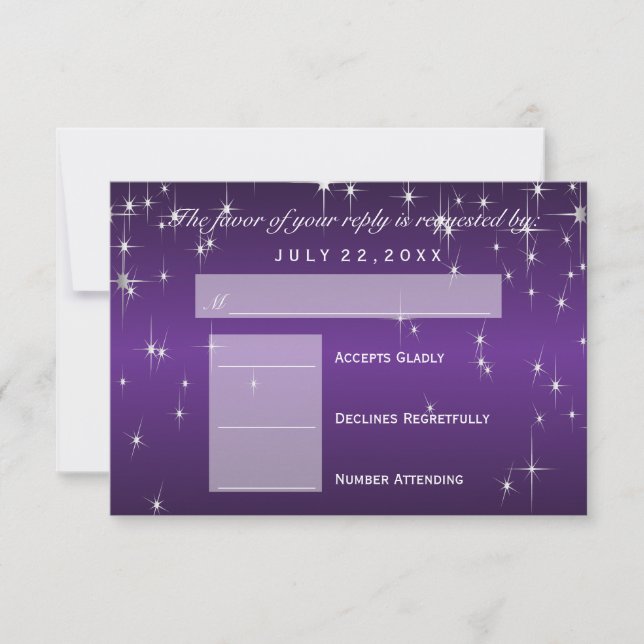 RSVP  Star Lights in Metallic Purple - RSVP (Front)