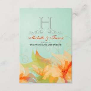 RSVP - Stylish Floral Abstract Wedding Invitations