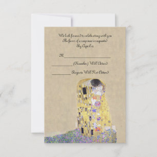 RSVP "The Kiss" Golden Wedding Anniversary Klimt