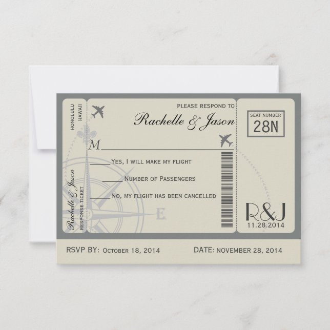 RSVP Ticket Airlines (Front)