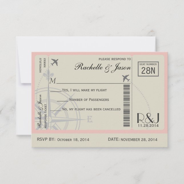 RSVP Ticket Airlines Card (Front)
