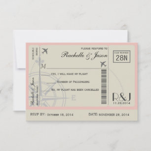 RSVP Ticket Airlines Card