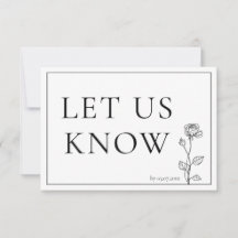 RSVP Timeless Bloom with menu