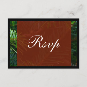 RSVP to Christmas Party, Luxurious Pine Card