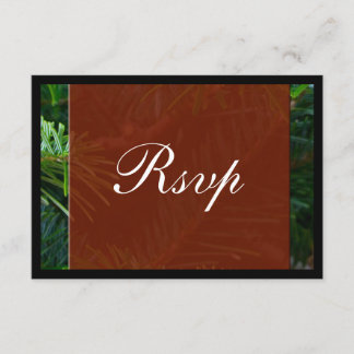 RSVP to Christmas Party, Luxurious Pine Card