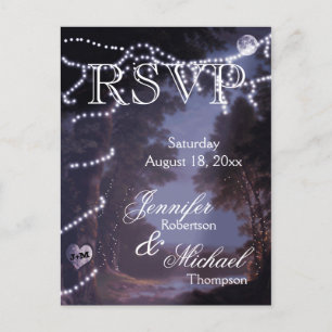 RSVP - Tree Lights Invitation Postcard