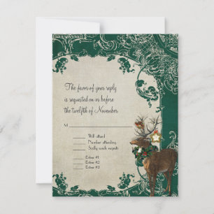 RSVP Vintage Elegance Christmas Toile Damask Card