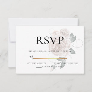 RSVP    Watercolor Dusty Rose Pink