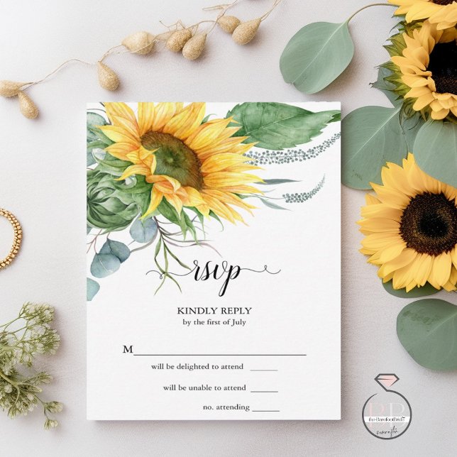 RSVP Watercolor Sunflowers (Creator Uploaded)