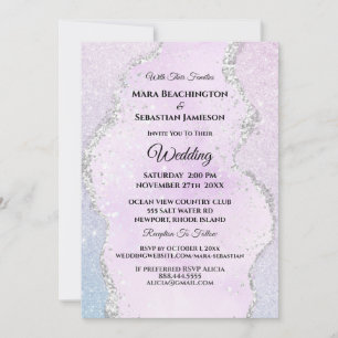 *~* RSVP Website Abstract Pastel AR13 Wedding Invitation
