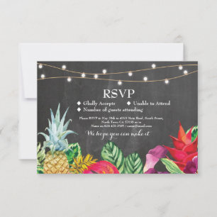 RSVP Wedding Aloha Tropical Cards Invites